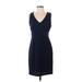 Nicole Miller New York Casual Dress - Sheath: Blue Dresses - Women's Size 4