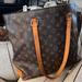 Louis Vuitton Bags | Authenticated Lv Vutton Monogram Coated Canvas & Vachetta Leather Cabas Mezzo | Color: Brown | Size: Os