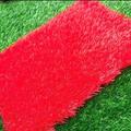 EAMOM Artificial Grass/Colored Lawn Carpet/High Density Fake Grass Color artificial turf Suitable for gardens, fields, balconies or indoors (Color : Red/2.5cm, Size : 2x3m/6.5x9.8ft)