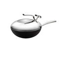 Tescoma 602650 Wok with Lid, Stainless Steel, Grey