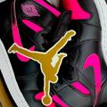 Nike Shoes | Nike Air Jordan Retro 1 High Tops Hyper Pink/Black 4.5y | Color: Black/Pink | Size: 4.5g