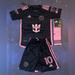 Adidas Shirts & Tops | New Messi Kids Set Inter Miami Away Kids Soccer Set | Color: Black/Pink | Size: Various