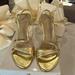Nine West Shoes | Nine West Women’s Pumps. Size 7. Worn Once And In Euc. 3 1/2” Heel. | Color: Gold | Size: 7