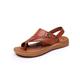 IJNHYTG Sandal Summer Men Sandals Beach Microfiber Leather Casual Flip-flop Men Beach Shoes Comfortable Male Outdoor Sandals (Color : Brown, Size : 11.5 UK)