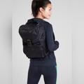 Athleta Bags | Athleta Camo Venture Utility Backpack Black. | Color: Black | Size: Os