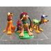 Disney Toys | Disney Pluto Figures Lot Of 3 Topper Pvc Figure 2.5" Firefighter Mechanic | Color: Red | Size: N/A