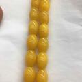 Natural Luster 12x16 12x18mm Oval Natural Stone Crystal Beads Multi-Color, Bracelet Necklace Jewelry Accessories Beaded - (Color : Solid Yellow, Size : 12mm 16mm 25pcs)