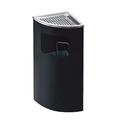 ZGEG Outdoor Trash Can Trash Bin Outdoor Trash Can Indoor Trash Can Multifunctional Trash Storage Box Mall Office Park with Ashtray Waste Storage Box Outdoor Garbage Can (Color : Black)