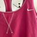 Nike Tops | Nike Dri-Fit Athletic Tank, Built-In Self Bra | Color: Pink/White | Size: S