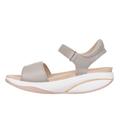 MBT MALIA 2 Dress Sandals for Women in Sheepskin. Lightweight and Comfortable Spring Summer Footwear Physiological Footwear for Comfort and Stability. Modern Style Sandals with Velcro. Grey Color