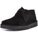 Clarks Desert Trek Suede Shoes in Standard Fit Size 6.5 Black