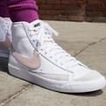 Nike Shoes | Nike Blazer Mid 77new Womens White Casual Shoes Cz1055-118 Sz8 | Color: Pink/White | Size: 8