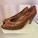 Nine West Shoes | Gorgeous Vintage 9 West Heels - Size 8.5 - Brown Leather | Color: Brown | Size: 8.5