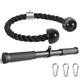 Kinglotus Triceps Rope LAT Pull Down Cable Attachment, Tricep Press Down Bar, Rotating Straight Bar Curl Bar Non-Slip Soft Rubber Grip Cable Machine Attachments