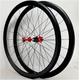 Road Bicycle Wheelset Bicycle Wheels, Wheelset Bicycle Wheels, 700c Double Wall Light Alloy Rims V Brakes 40mm Front Wheel Rear Wheel Suitable For 7 8 9 10 11 12 Speed 1890g Road (Color : Red)