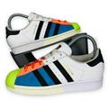 Adidas Shoes | Adidas Superstar J 'International Girls' Day' Fx8780 Youth 4 Women's 5 | Color: Blue/White | Size: 5