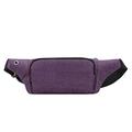 VOSMII Bumbag Nylon Waist Packs for Women Laser Chest Phone Pouch Chest Bags Fanny Pack Belt Sling Bags (Color : Purple)