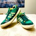 Adidas Shoes | Adidas Sport Performance Green Boat Lace Dlx Donner Sneakers Men’s 9.5 Sk | Color: Green/Yellow | Size: 9.5