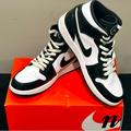 Nike Shoes | Nike Jordan 1 Mid Carbon Fiber (Black / White) - Mens 9.5 | Womens 11 | Color: Black/White | Size: 9.5