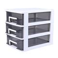 IJNHYTG Box Storage Drawer Drawers Organizer Plastic Cabinet Box Type Desktop Unit With Shelf Stacking Furniture Layer Multi Bins (Size : Three floors)