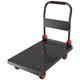 Platform Truck Hand Truck Folding Platform Cart with 4 Wheels and Metal handle for Express Luggage Moving Push Trolley Household Quiet Transport Push Hand Cart (Size : 73-mute4)