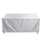 Garden Furniture Covers Outdoor Patio Garden Furniture Covers Rain Snow Chair covers Sofa Table Chair Waterproof Proof Cover (Color : Silver, Size : 123X123X74cm)