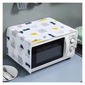 JESLEI Decorative cover of microwave oven, CoverWaterproof Microwave Oven Covers Storage Bag Double Pockets Dust Covers Microwave Oven Hood/Cat (Color : Cat) (Color : Geometric)