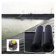 IBOWZ Fish Pond Pond Liner, Black Flexible Pond Skins, 0.6mm PVC Impermeable Tarps Sheet，for Garden Fountain Waterfall Fish Pond, Custom Size