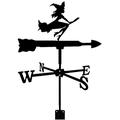 Weathervane Metal Weather Vane Retro Weathercock with Wind Gauge for Wind Direction Indicator and Measurement Wrought Iron Roof Decoration Garden Decoration (B)