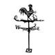 Stainless steel Weathervane Rooster Weather Vane with Ornament Weathervane Stainless Steel Creative Cock on the branch Garden Stake Weather Vane Wind for Garden Decor Roof