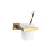 Brushed Gold Bathroom Accessories Toilet Brush Holder Paper Holder Towel Ring Bar Shelf Clothes Hook Soap Dispenser Cup Holder,71BG,Toothbrush