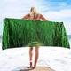 3D Green Bamboo Microfibre Beach Towel Extra Large 200x200 cm, Forest Lightweight Beach Towels, Quick Dry, Sand Free, for Swimming, Bath or Travel for Adults and Kids SH1491