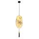 LIUNJHUY Chinese Simple Pendant Lamp Hand Painted Fabric Pendant Light Aisle Restaurant Teahouse Entrance Chinese Style B&B Ceiling Hanging Lamps Lantern Interesting