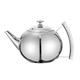 Stovetop Teapot Stainless Steel Tea Kettle Teapot Tea Kettle Stovetop Water Kettle with Strainer for Home Restaurant Hot Water Kettle (Silver 1L)