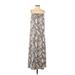 H&M Casual Dress - Slip dress: Gray Animal Print Dresses - Women's Size X-Small