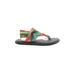 Sanuk Sandals: Green Tie-dye Shoes - Women's Size 8