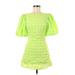 Labelrail x Alice & Olivia Cocktail Dress: Green Argyle Dresses - Women's Size 6