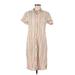 Talbots Casual Dress - Shirtdress: Pink Dresses - Women's Size 6