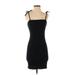 Wild Fable Casual Dress - Bodycon: Black Solid Dresses - Women's Size Small