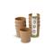 BIOZOYG 25 Stück Riffelbecher 100 ml / 4 oz Espresso Pappbecher, ungebleicht braun, Einwegbecher, Nachhaltig, Biologisch Abbaubar, Einwegbecher