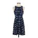 Athleta Casual Dress - A-Line: Blue Stripes Dresses - Women's Size X-Small Petite