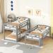 Triple Bunk Bed - Twin over Twin over Twin, Space-Saving, High-Quality Pine Wood Frame, Safe Design