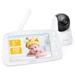 Video Baby Monitor, 5" 720P HD Baby Monitor with Camera and Audio, No WiFi, 2 Way Audio, VOX Mode, Infrared Night Vision
