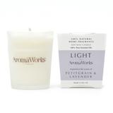 AromaWorks Light Range Petitgrain and Lavender Candle