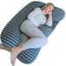 Pregnancy Pillows, U-Shape Full Body Pillow -Removable Jersey Cotton Cover Pregnancy Pillows Body Pillows, Maternity Pillow