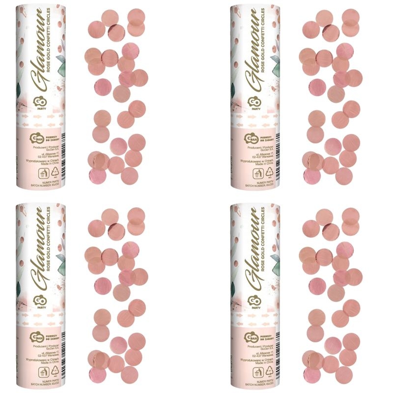 4 Konfettikanonen roségold Punkte Image