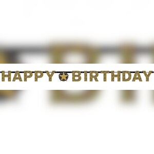 Geburtstag gold glitzer Girlande Image