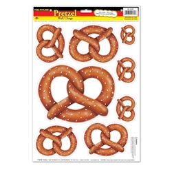Brezel Aufkleber 8 tlg. Image