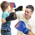 Guantoni da boxe per bambini punzonatura allenamento Sparring comodi guanti da combattimento