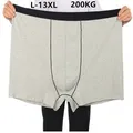 Jgreeting-Boxer taille haute en coton pour hommes sous-vêtements masculins culotte respirante